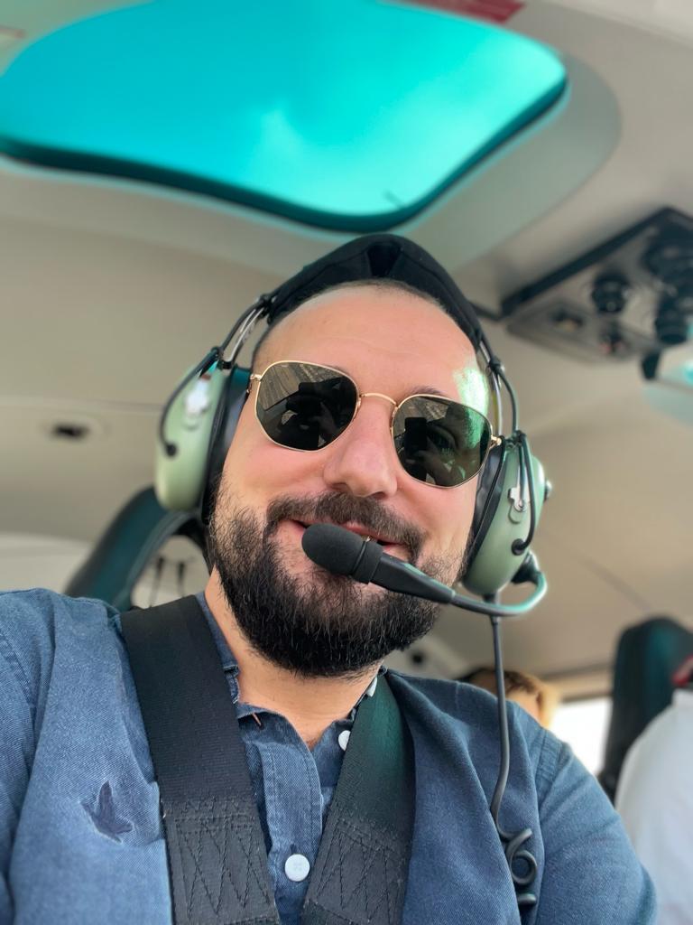 NorthFLY Genel Müdürü Ulukan Abacı kokpitte